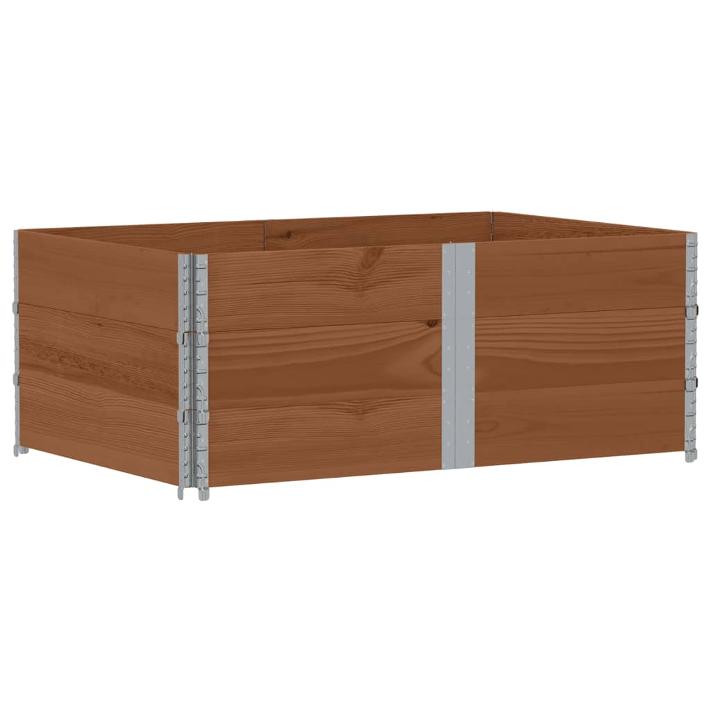 Jardinera De Madera Maciza De Pino Marrón 150x100 Cm_0