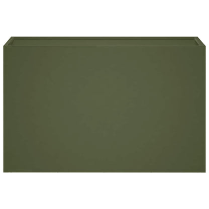 Macetero De Jardín Verde Oliva 80 X 40 X 50 Cm_2