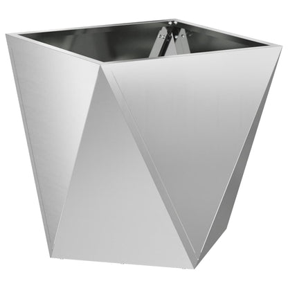 Jardinera 2 Uds. Plateado 50 X 50 X 50 Cm Acero Galvanizado_4
