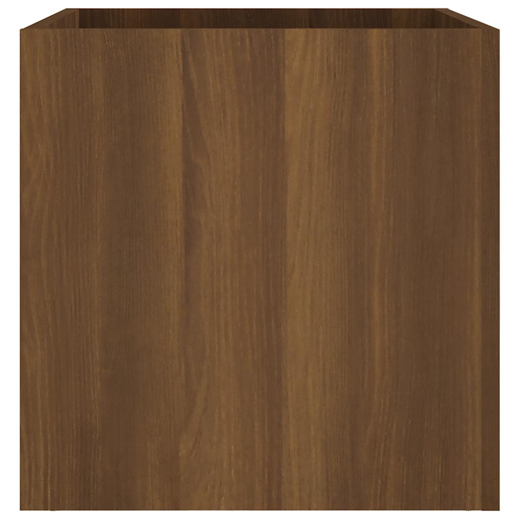 Jardinera Roble Marrón 40x40x40 Cm Madera De Ingeniería_5