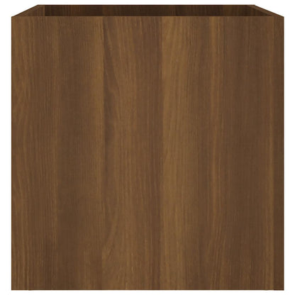 Jardinera Roble Marrón 40x40x40 Cm Madera De Ingeniería_5