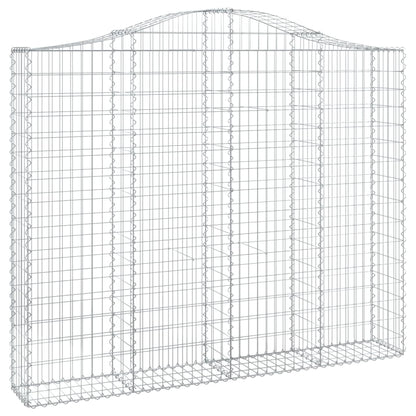 Cestas Gaviones 5 Uds Forma De Arco Hierro 200x30x160/180 Cm_2