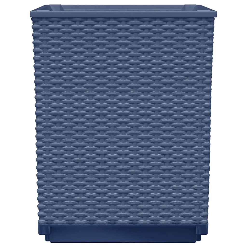 Jardineras 2 Uds Polipropileno Azul Gris 30x30x37 Cm_4