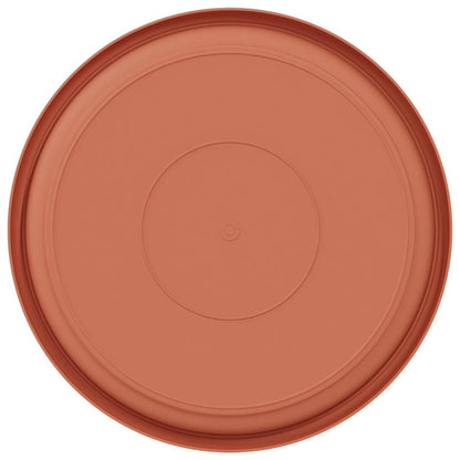 Bandeja Redonda Para Flores 24 Uds. Rojo Ladrillo Ø 27 X 2,5 Cm_5