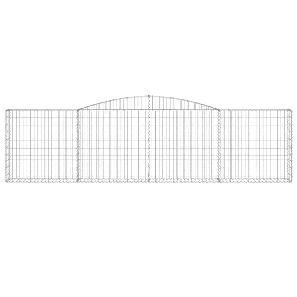 Cestas De Gaviones 25 Uds Forma De Arco Hierro 400x30x100/120cm_3
