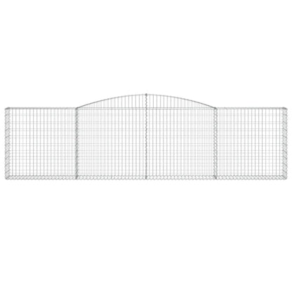 Cestas De Gaviones 9 Uds Forma De Arco Hierro 400x30x100/120 Cm_3