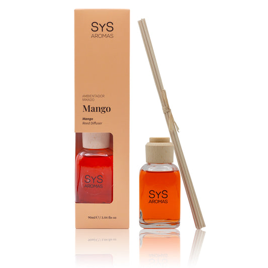 Ambientador Mikado de Mango Origins SYS Aromas 90 ml | Aroma Tropical y Afrutado | Energizante_0