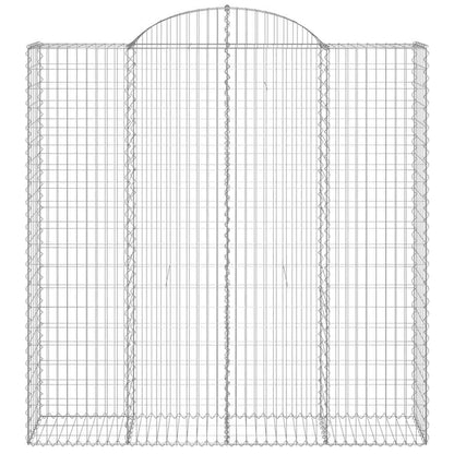 Cestas De Gaviones 9 Uds Forma De Arco Hierro 200x50x200/220 Cm_3