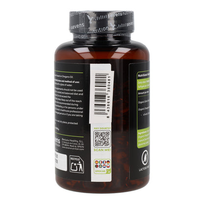 Aceite de Orégano 80% Carvacrol con AOVE Ecológico Sevens Nutrition 120 cápsulas