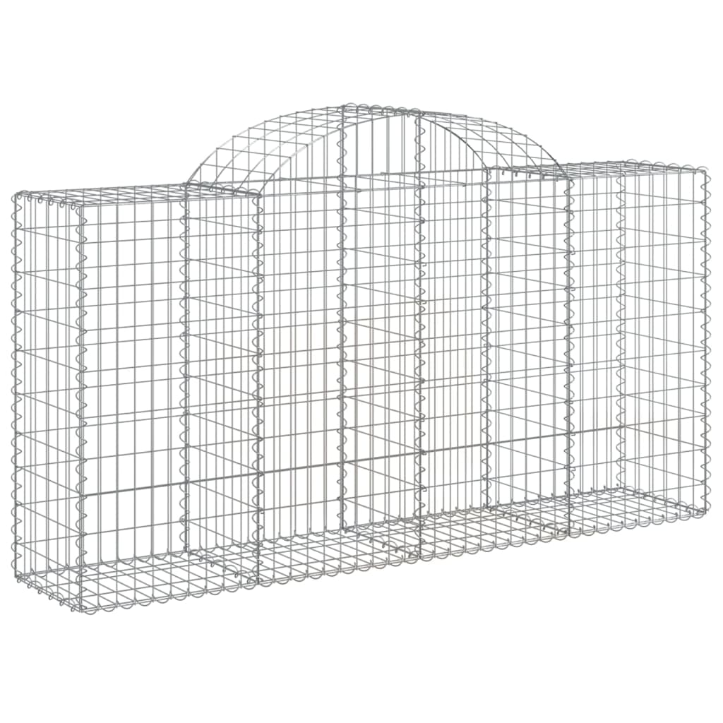Cestas De Gaviones 11 Uds Forma De Arco Hierro 200x50x100/120cm_2