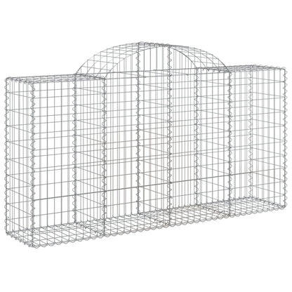 Cestas De Gaviones 11 Uds Forma De Arco Hierro 200x50x100/120cm_2