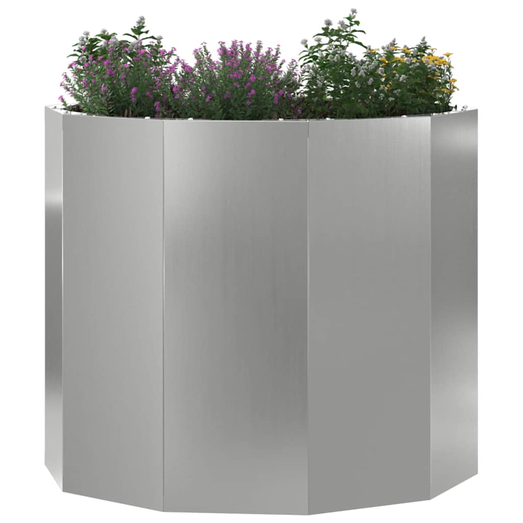 Jardinera Plateado 60 X 60 X 50 Cm Acero Galvanizado_2