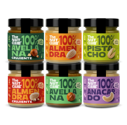 The Nut Pack 6 cremas 100% cremas de frutos secos The Nut Club 1080g_0