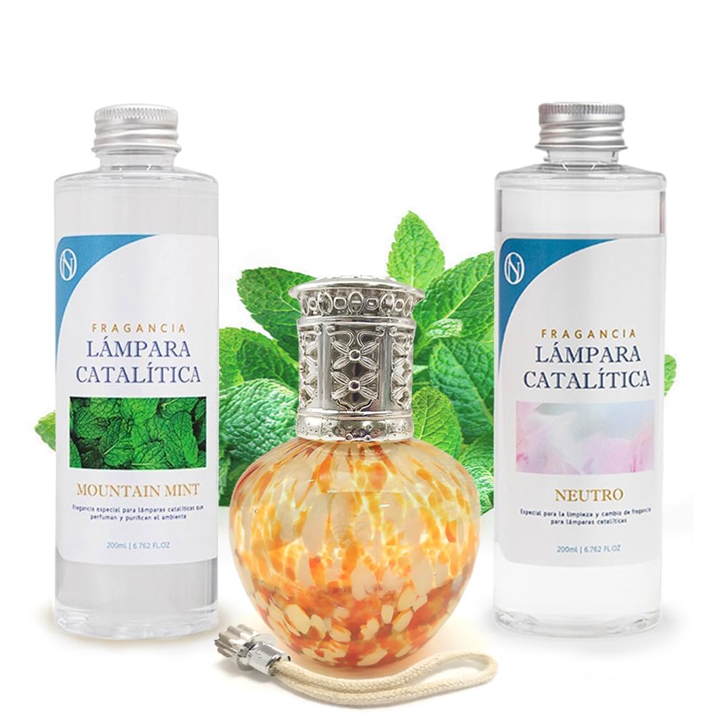Pack Ahorro Lámpara Catalítica Drops Orange + Fragancia Mountain Mint 200ml + Limpiador Neutro 200ml+ Mecha Repuesto_0