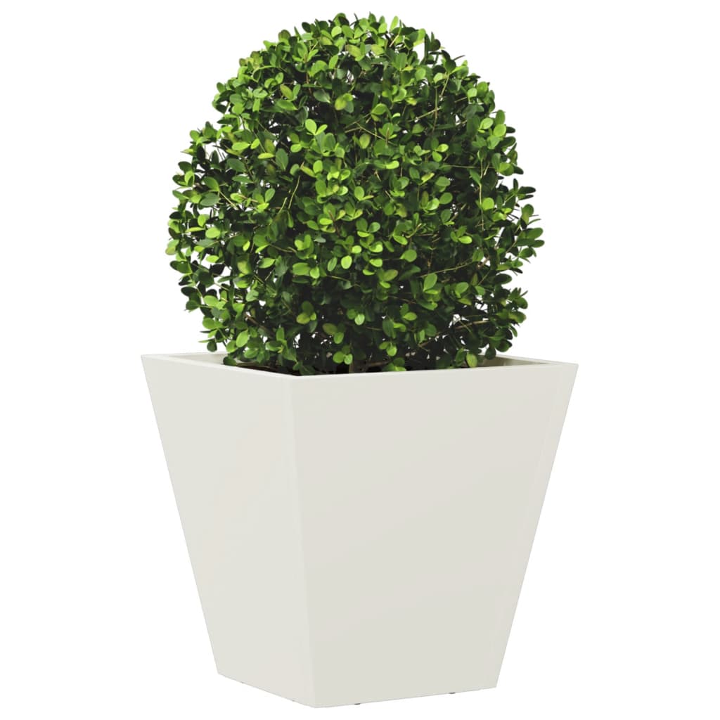 Jardineras 2 Unidades Acero Blanco 30x30x30 Cm_3