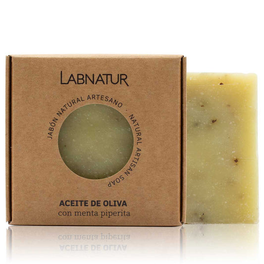 Jabón Natural Artesano de Aceite de Oliva Labnatur 100 g | Hidrata y Protege | Piel Seca o Sensible | Vegano_0