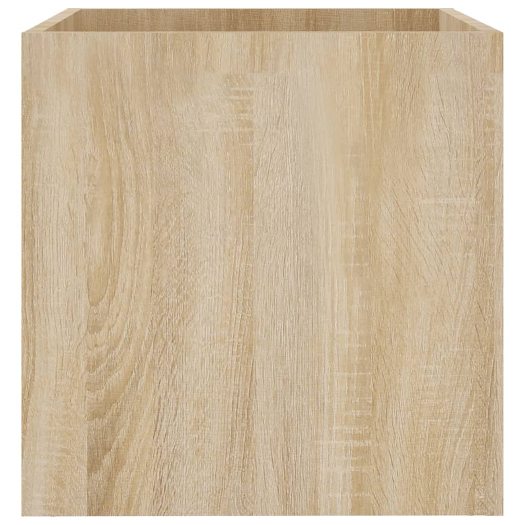 Jardinera Roble Sonoma 40x40x40 Cm Madera De Ingeniería_5