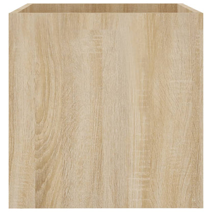 Jardinera Roble Sonoma 40x40x40 Cm Madera De Ingeniería_5