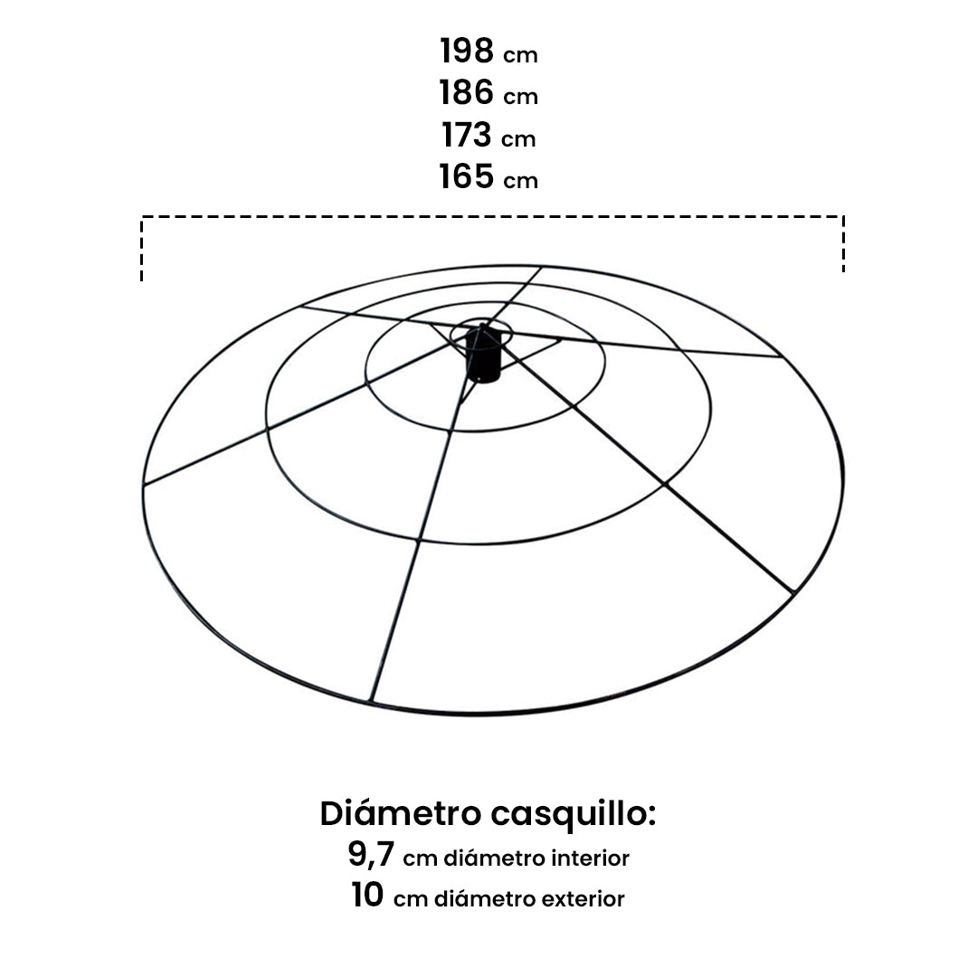 Aro Para Sombrilla Parasol 1,75 M Nortene_1