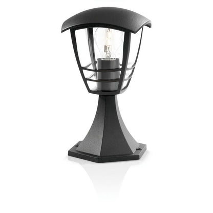 Aplique Exterior Sobremuro1x60w Negro Mod. Creek Philips_1