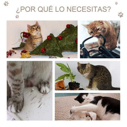 Pawhut Árbol Para Gatos Con Postes De Sisal Plataformas Y Casita Gris Claro_5