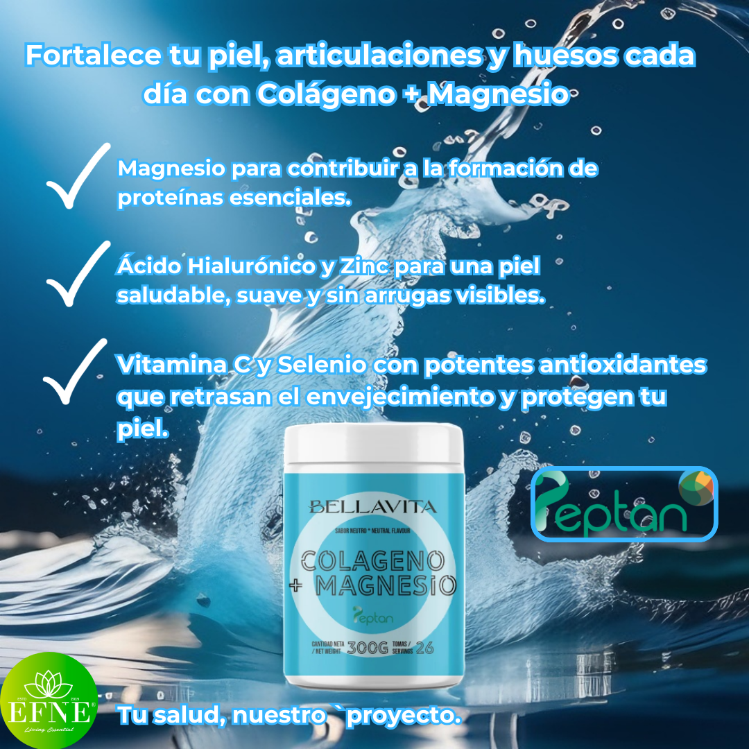 Colágeno + Magnesio Efne – Peptan® 300g Sabor Neutro_2