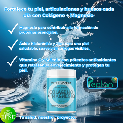 Colágeno + Magnesio Efne – Peptan® 300g Sabor Neutro_2