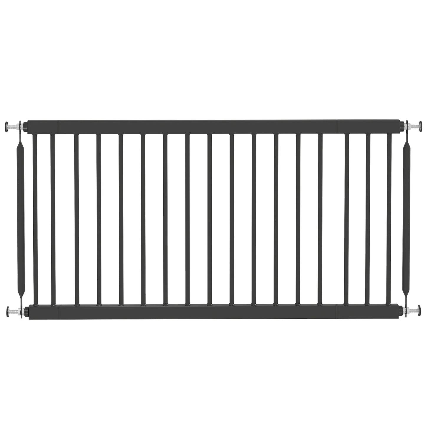 Pawhut Barrera De Seguridad Para Perros Pequeños Extensible 67-93,5 Cm Negro_0