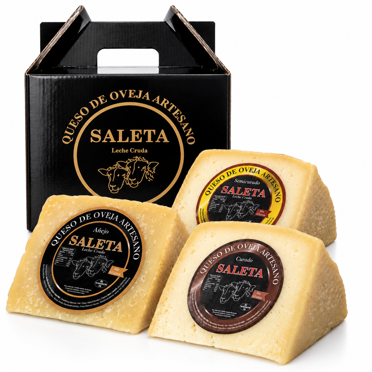 Surtido De Quesos Gourmet | Queso De Oveja | 3 Cuñas De Queso Añejo, Curado Y Semicurado_0