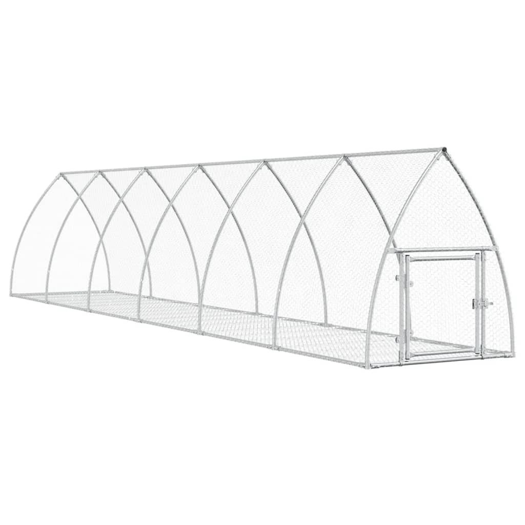 Conejera Acero Galvanizado Plateado 105x600x120 Cm_0