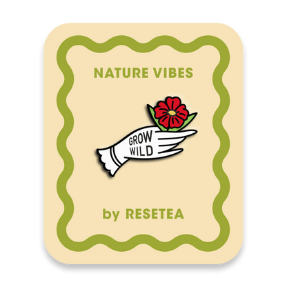 Pin Grow Wild - Accesorio Moderno y Original para Chaquetas, Mochilas y Bolsos - Nature Vibes_0