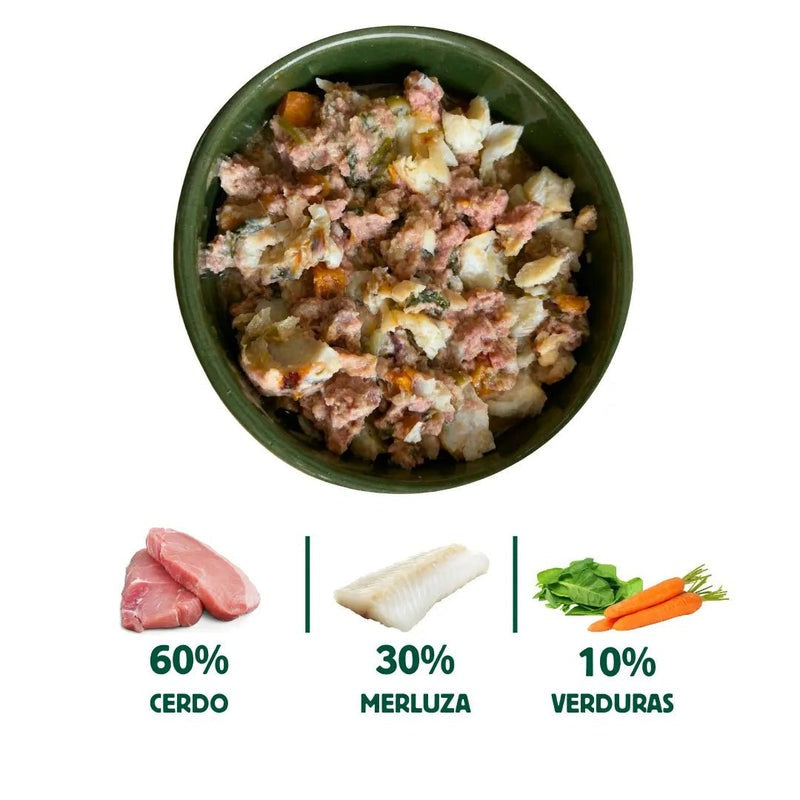 Lata Filosofía BARF de MERLUZA Wild Balance 400 g