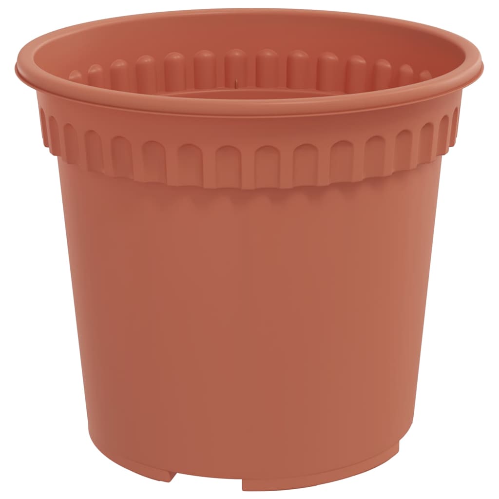 Macetas 24 Pcs Rojo Ladrillo Ø 15 X 12 Cm Plástico_5