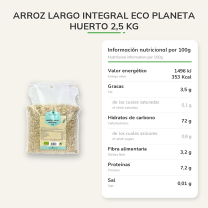 Información nutricional