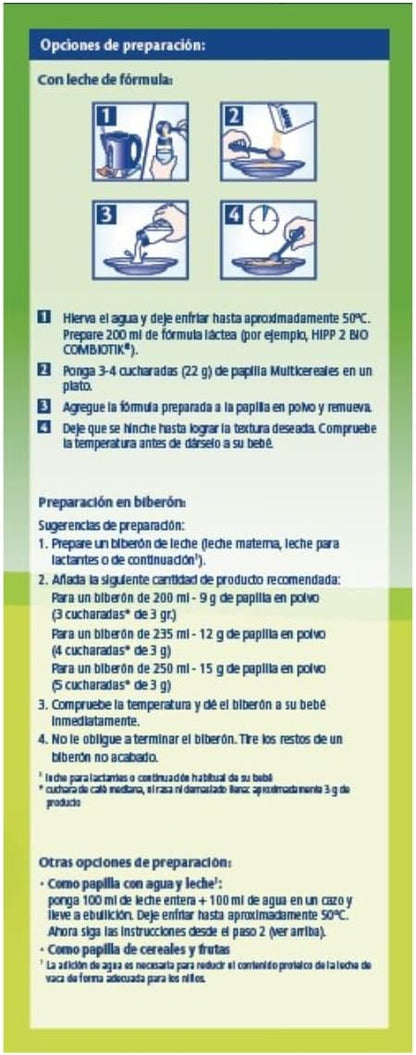 Papilla multicereales bio +6 meses HiPP 400 g