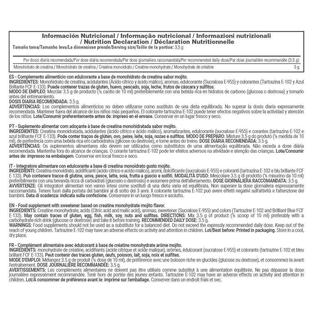Creatina Monohidrato 200 Mesh - 300g - Mojito - Aumento De La Masa Muscular - Masmusculo_4