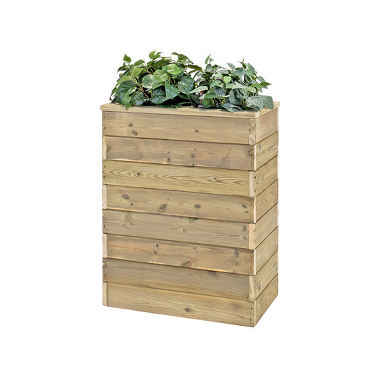 Jardinera Con Autorriego De Madera Nidum Basic Interior Y Exterior Hortalia 60x34x80 Cm_0