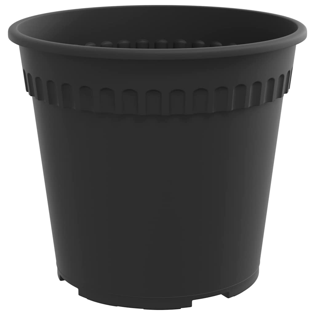 Maceta Redonda Para Flores 24 Uds. Negro Ø 19 X 16 Cm Plástico_4