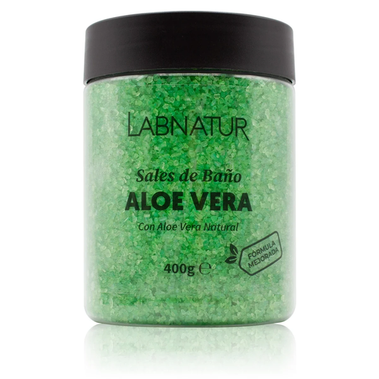 Sales de Baño de Aloe Vera Labnatur 400 g | Hidratan, Suavizan y Refrescan | Baño Relajante | Veganas_0