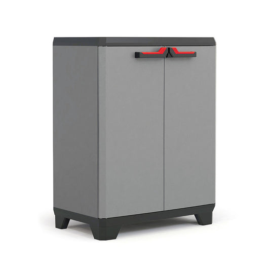 Keter Armario Stilo Bajo, Resina, 2 Puertas, 1 Balda Ajustable, 90x68x39 Cm_0