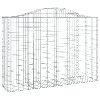 Cestas Gaviones 9 Uds Forma De Arco Hierro 200x50x140/160 Cm_2