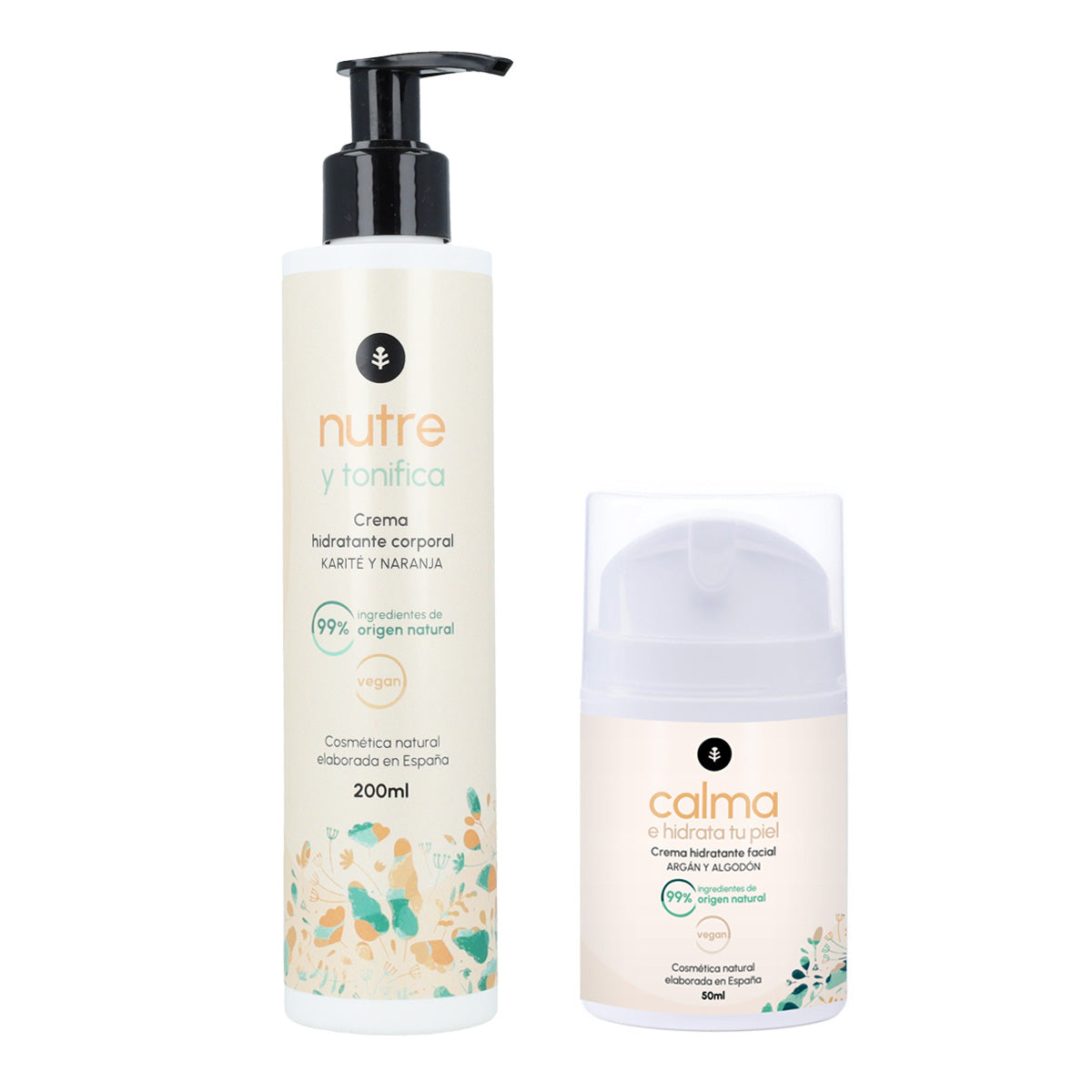 Pack cosmética hidratante facial + corporal Planeta Huerto