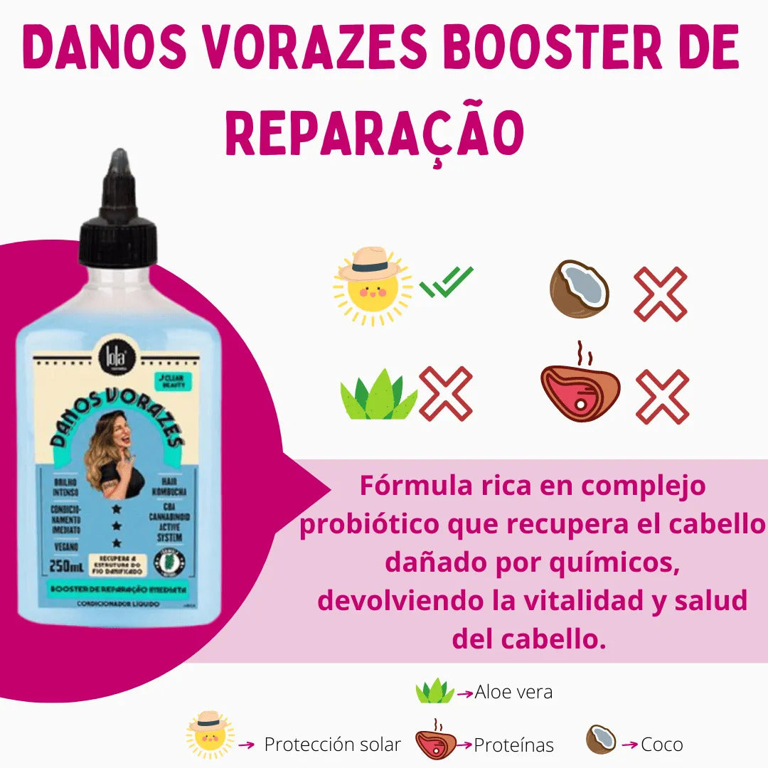 Booster Reparador Danos Vorazes Lola Cosmetics 250ml_1