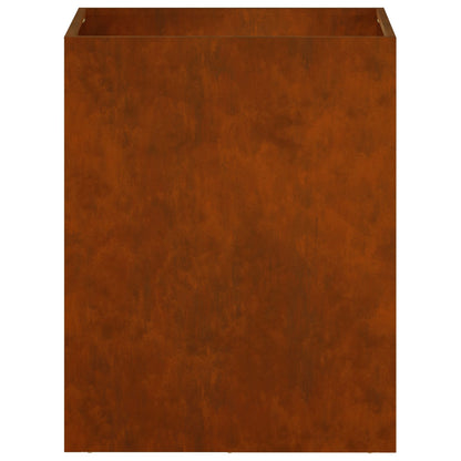 Macetero De Jardín Oxidado 40 X 30 X 40 Cm Acero Oxidado_3