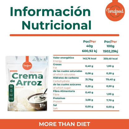 Crema De Arroz Neutro Torafood 1kg