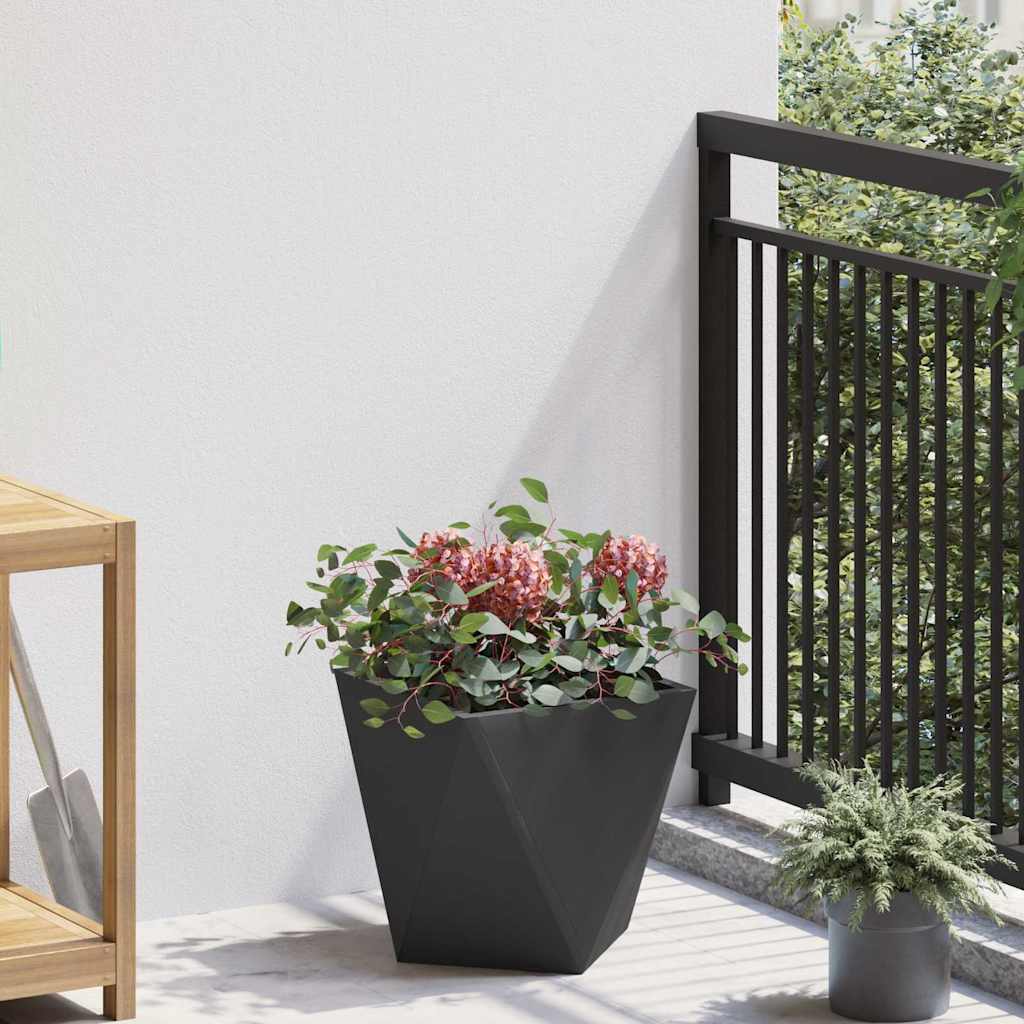 Jardinera 2 Pcs Negro 30 X 30 X 30 Cm Acero_3