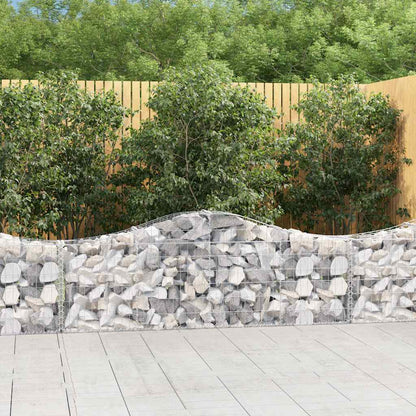 Cestas Gaviones 2 Uds Forma De Arco Hierro 200x30x60/80 Cm_1