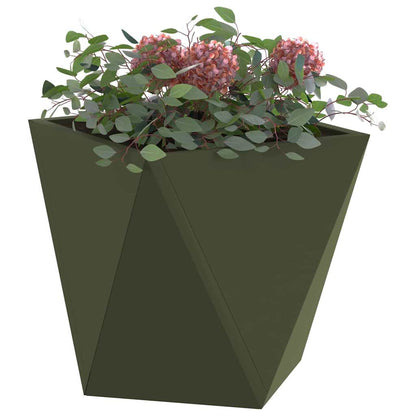 Jardinera Verde Oliva 30 X 30 X 30 Cm Acero_2