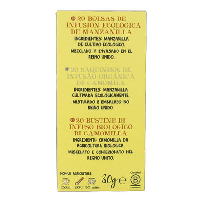 Infusión de Manzanilla Bio Cupper 20 bolsitas