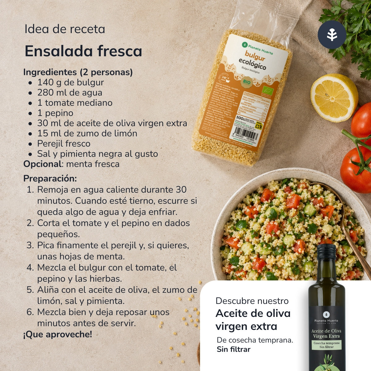 Bulgur grueso ECO Planeta Huerto 500 g